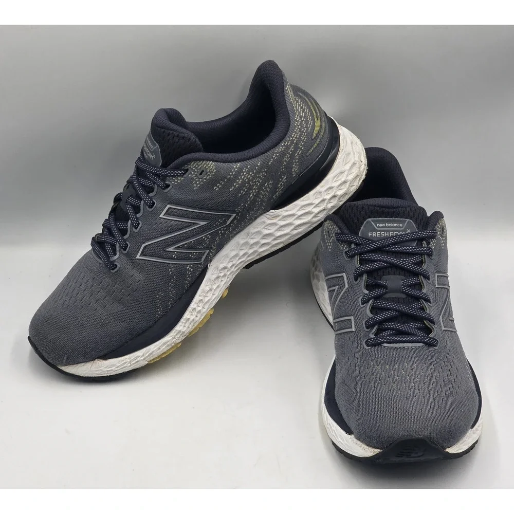 New Balance Fresh Foam 880v11 M880T11 Men's 11 2E Wide Ocean Grey Yellow